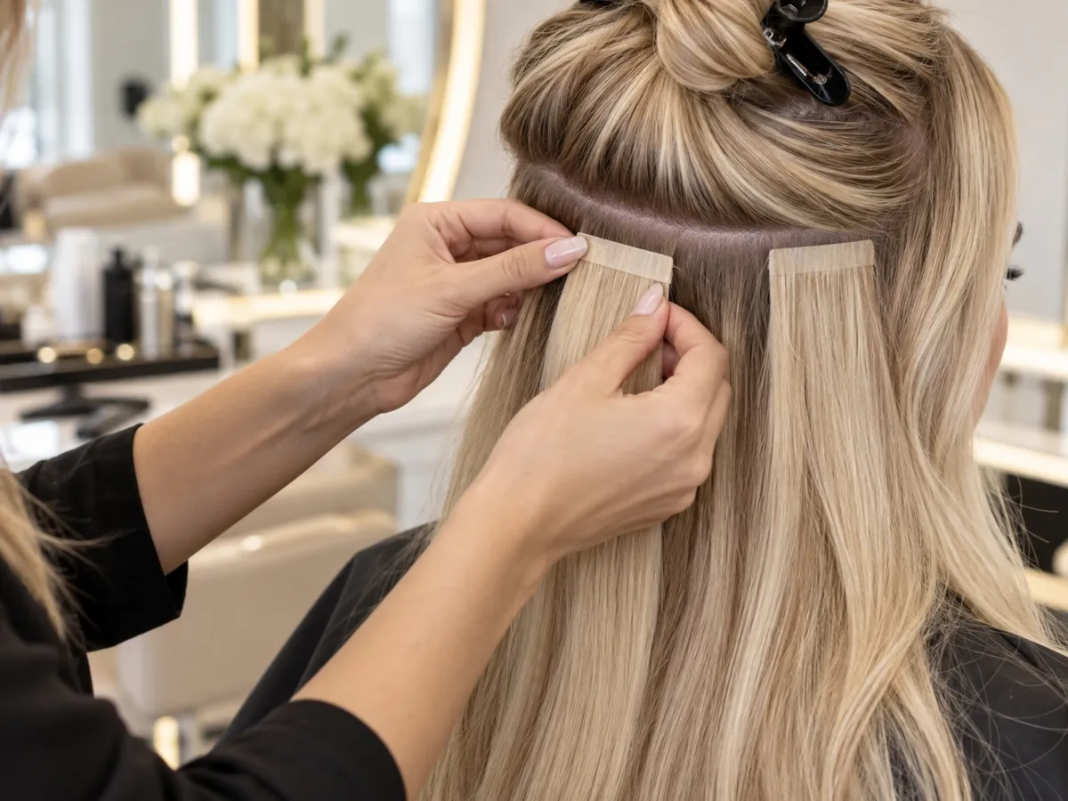 Extension capelli applicate da Adeline Coiffeur a Roma Balduina